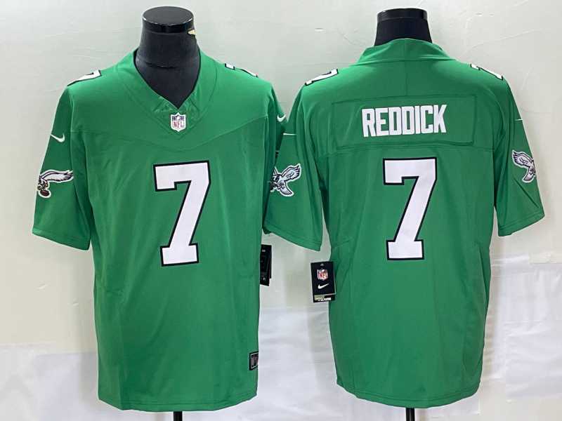 Men%27s Philadelphia Eagles #7 Haason Reddick Green 2023 FUSE Vapor Limited Throwback Stitched Jersey->philadelphia eagles->NFL Jersey